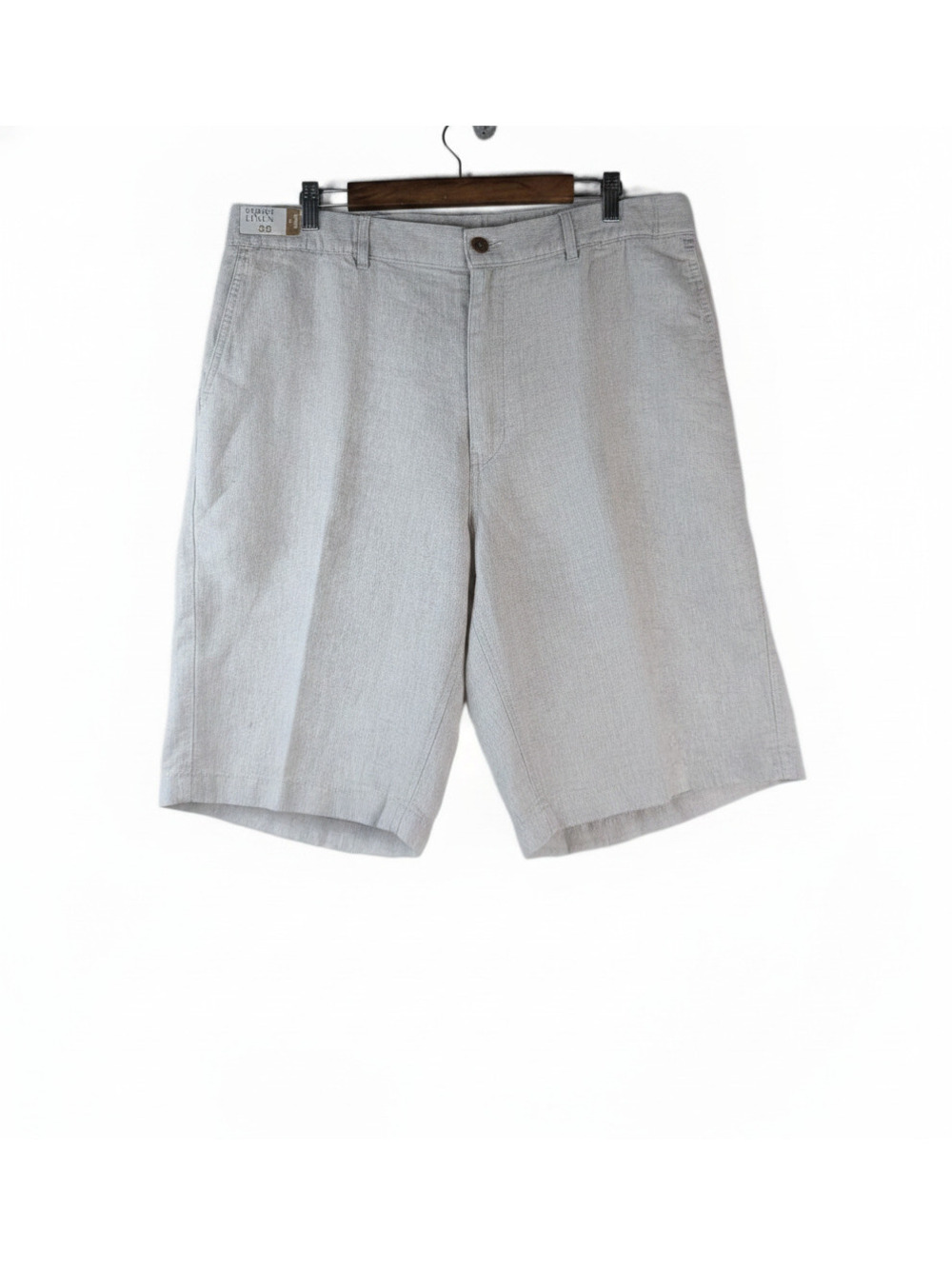NWT Caribbean Men's Linen Blend Shorts Coastal Linen Size 38 Tall